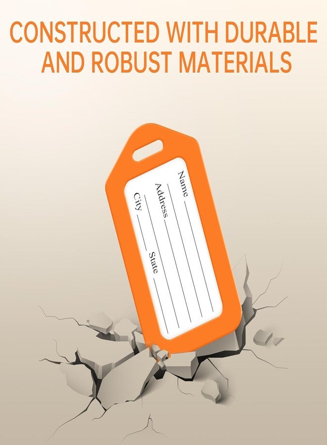 True-Ally مجموعة ترو-آلي من 10 قطع من بطاقات تعريف الأمتعة للحقائب/حقائب الظهر وحقائب السفر | بطاقة ذكية لحقائب السفر وحقائب المدارس لتسهيل التعرف على الحقائب (متعددة الألوان) (عبوة من 10 قطع) - Image 4